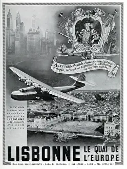 Reference: Magazine Advertisement for travel via Lisbon