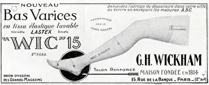 Wickham: Magazine Advertisement for Wickham stockings