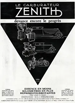 Zenith: Magazine Advertisement for Zenith carburettors
