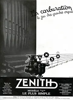 Zenith: Magazine Advertisement for Zenith carburettors