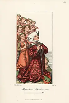 Sigmaringen: Magdalena Potschner and her seven daughters, 1477