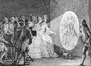 1720: Magic lantern demonstrations