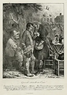 Trickster: Magician performs a card trick whilst an onlooker is robbed