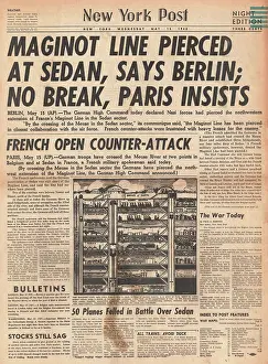 Pierced: Maginot Line pierced at Sedan