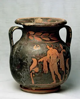 Colonies: Magna Graecia. Red figure pottery. Amphora. Decoration. Eph
