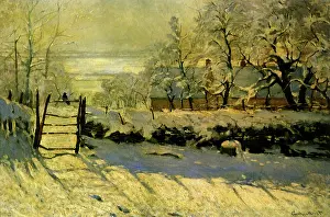 Magpie: The Magpie: Snow Effect, by Monet