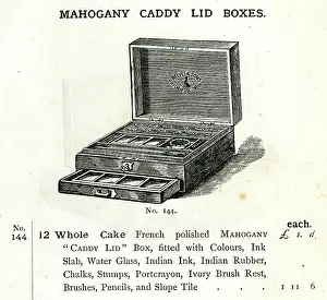 Portable: Mahogany Caddy Lid Box