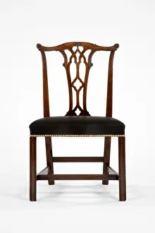 Horsehair: Mahogany side chair