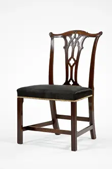 Horsehair: Mahogany side chair
