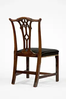 Horsehair: Mahogany side chair