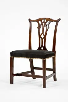 Horsehair: Mahogany side chair