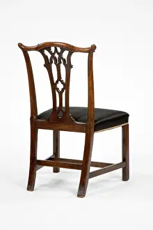 Horsehair: Mahogany side chair