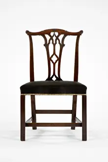 Horsehair: Mahogany side chair