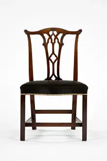 Horsehair: Mahogany side chair
