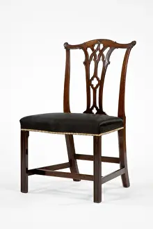 Horsehair: Mahogany side chair