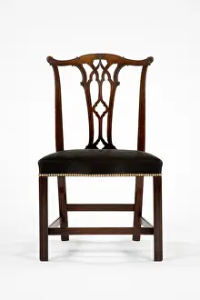 Horsehair: Mahogany side chair