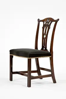 Horsehair: Mahogany side chair