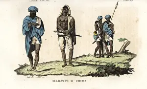 Bernieri: Mahratta yeoman warrior with sword, and sikh