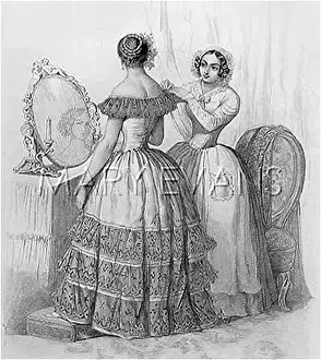 Vandyked: MAID DRESSES LADY 1847