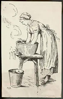 Laundrymaids: MAID/LAUNDRY CIRCA 1900