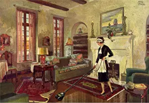 Floors: Maid in Living Room