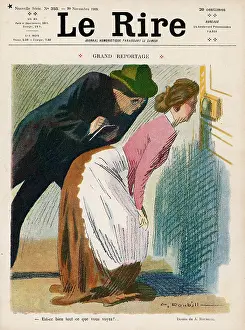 Describing: MAID AND REPORTER 1909