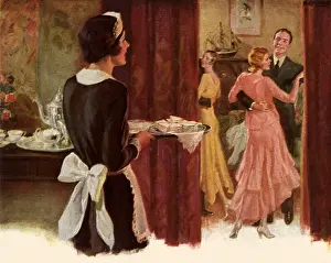 Sandwiches: Maid Serves Sandwiches