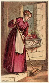 Housemaid: MAID SWEEPING