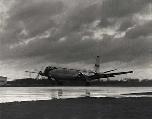 Brooklands: Maiden flight of the first Vickers Type 950 Vanguard G-AOYW
