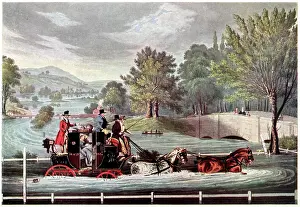Stagecoaches: MAIL COACH IN FLOOD