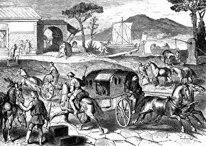 Couriers: mail / post, ancient world, Roman post, Cursus