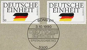 Reunification: mail / post, postage stamps, Germany, Deutsche