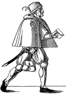 Couriers: mail / post, postmen, postman per pedes, contemporary