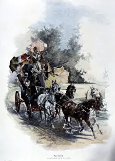 Stagecoaches: mail / post, stagecoaches, Mail-Coach, stagecoach