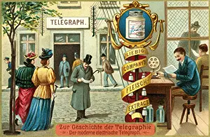 Workplaces: mail / post, telegraphy, telegraph office, Germany