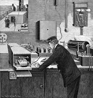 Boad: mail / post, telegraphy, telegraph station on