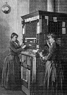Telephonists: mail / post, telephone, telephone exchange, office