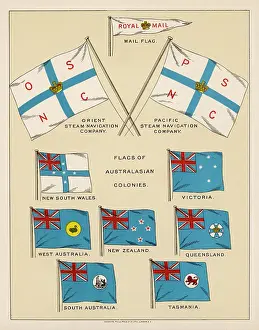 Labelling: MAIL SHIP FLAGS & OTHERS