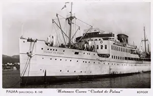 Ciudad: Mail ship at Palma de Majorca, Majorca, Spain