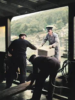 Atcolourisedpic: MAIL STEAMER, 1940S