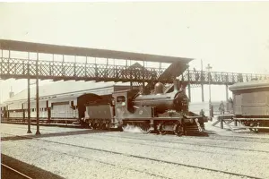 Coupled: Mail train under steam