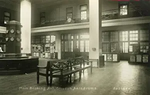 Terry Parker: Main Booking Hall, Croydon Aerodrome Airport, Surrey