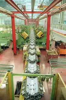 Save: Main engine assembly line at Kamaz factory idling, 1997