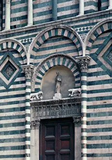 Pistoia: The main entrance door of