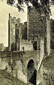 Framlingham: Main entrance, Framlingham Castle, Suffolk