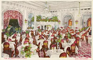 Opulent: The main restaurant at the Blackstone hotel in Chicago
