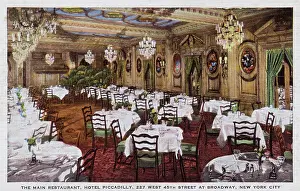 Cloths: Main Restaurant, Hotel Piccadilly, New York City, USA