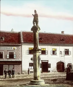 Pillory: Main square in Eggenburg