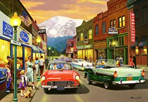 The Kevin Walsh Nostalgia Collection: Main Street 1960s, Ford Thunderbird, Ford Galaxie Skyliner