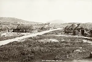 Hebrides: Main Street, Centengaval, Barra, Outer Hebrides, Scotland